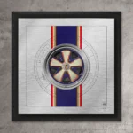 Porsche 911 art print – Racing Fuchs Rothmans – limited edition collectible on aluminium