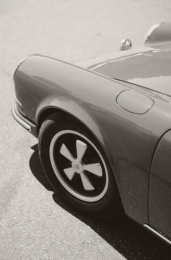 fuchs wheel on a classic Porsche 911