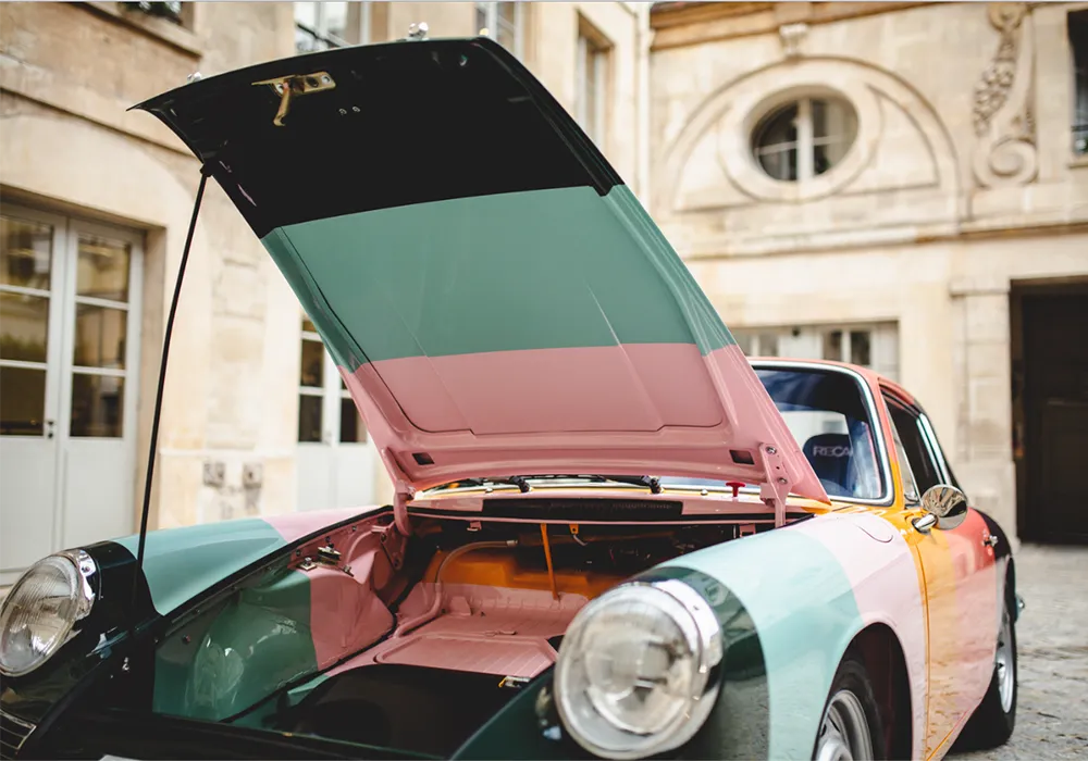 Paul Smith Porsche 911 Stripey photographed by Mathieu Bonnevie