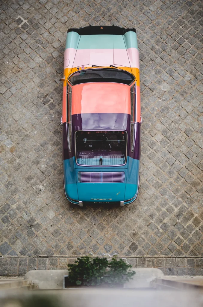 Paul Smith Porsche 911 Stripey photographed by Mathieu Bonnevie