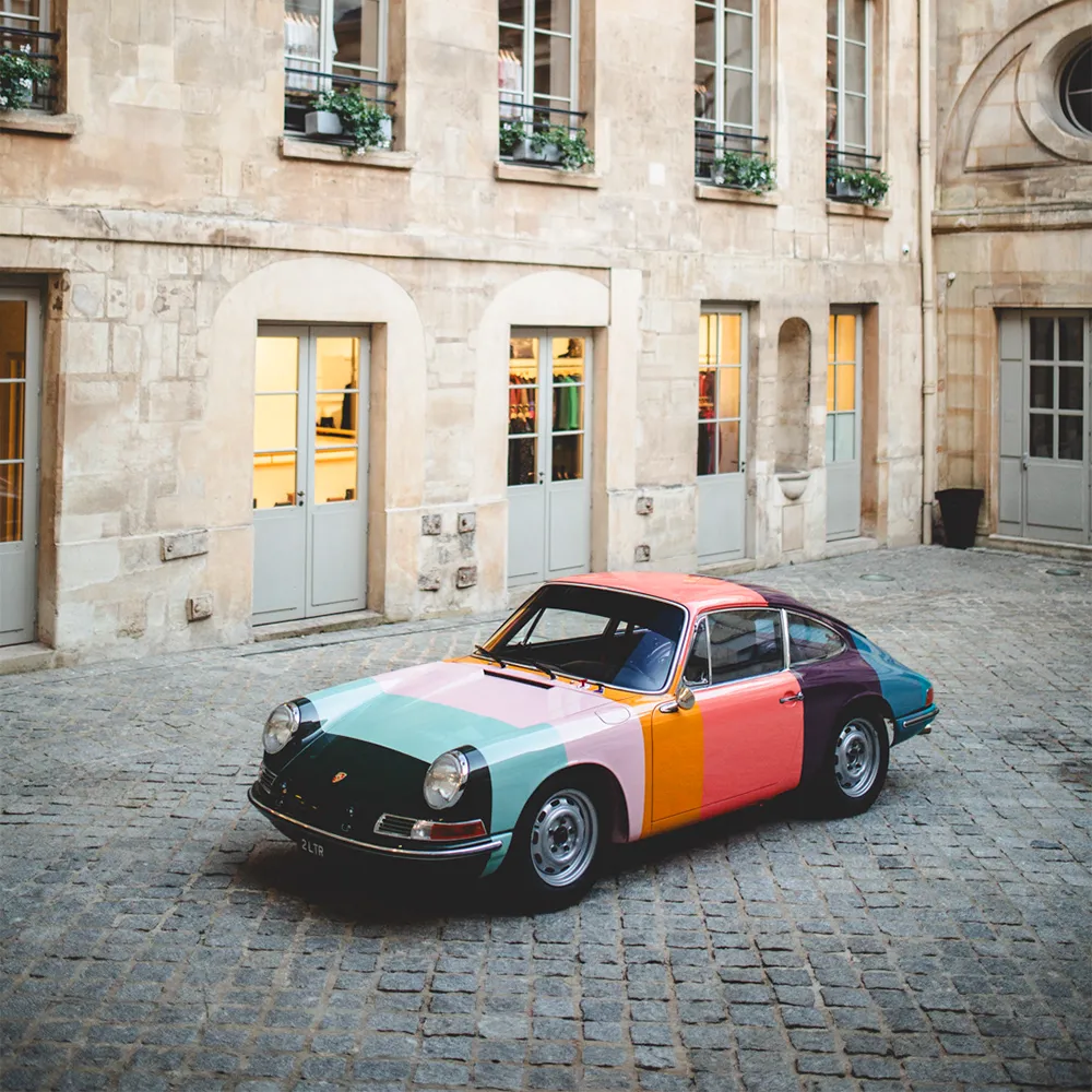 Paul Smith Porsche 911 Stripey photographed by Mathieu Bonnevie